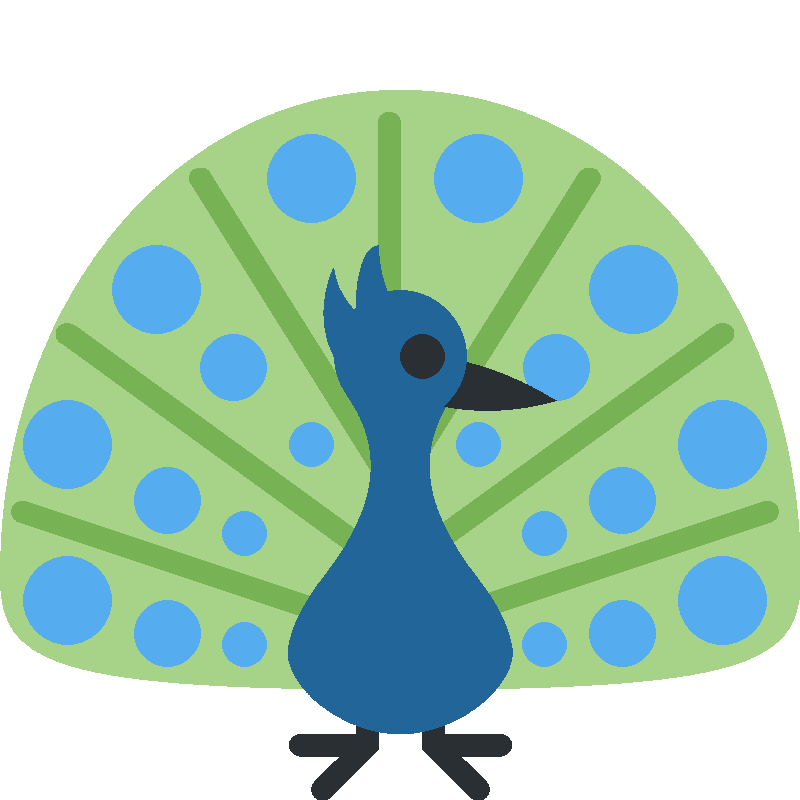 Sticker Peacock