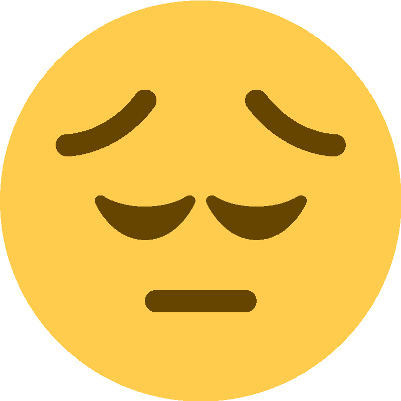 Sticker Pensive Face