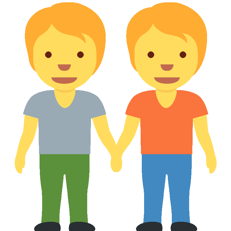 Sticker People Holding Hands