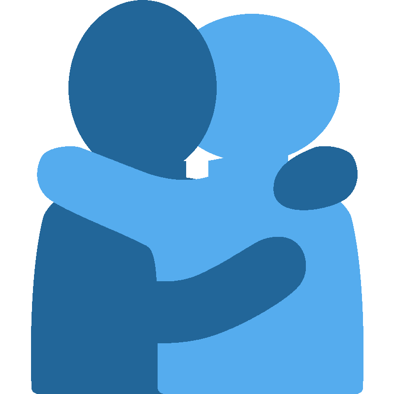 Sticker People Hugging