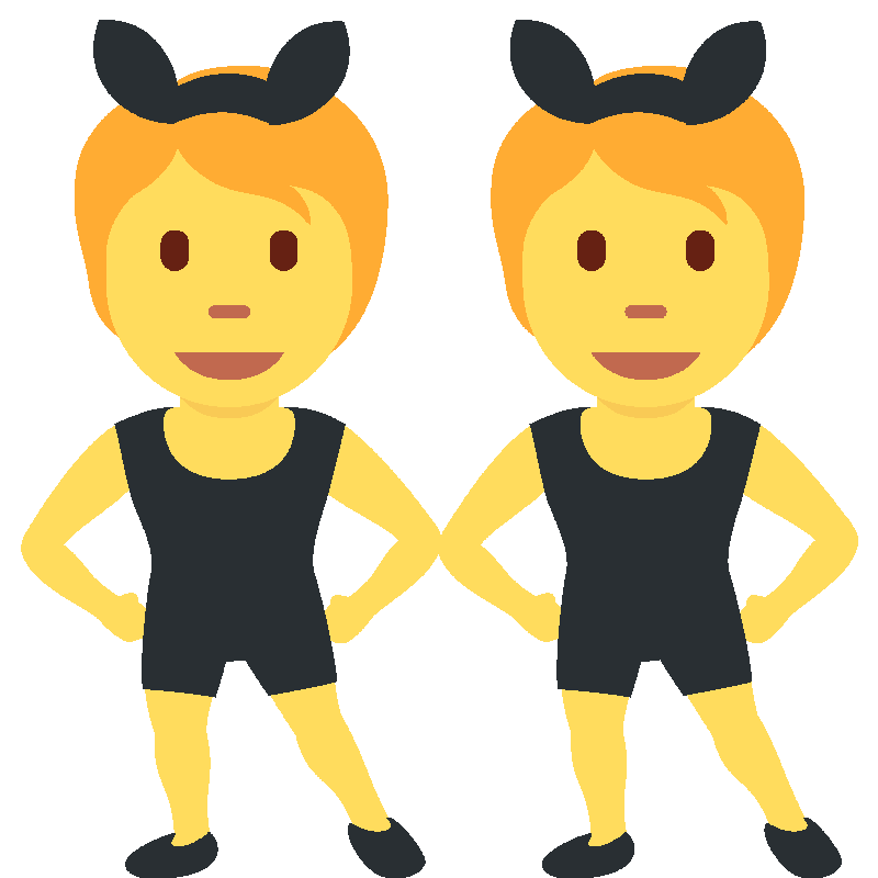 Sticker People With Bunny Ears