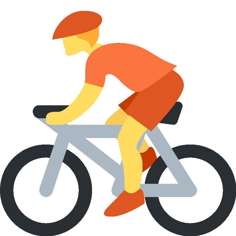 Sticker Person Biking
