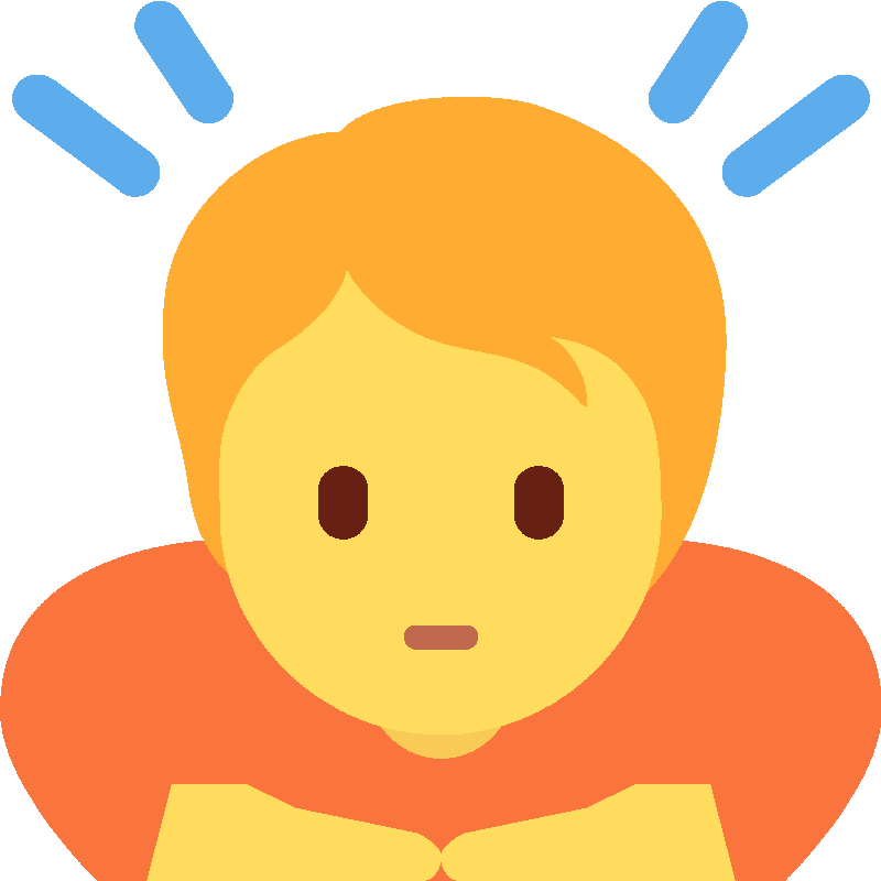 Sticker Person Bowing
