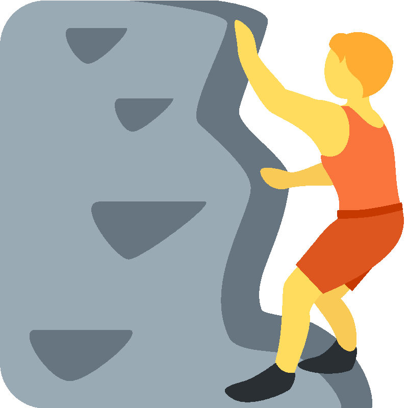 Sticker Person Climbing