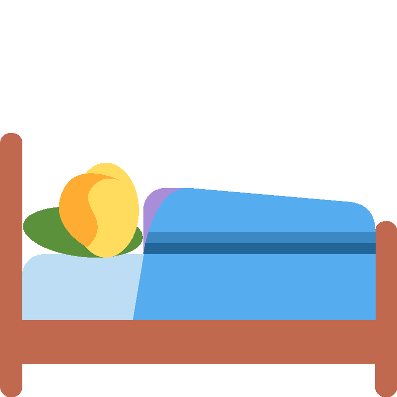 Sticker Person In Bed