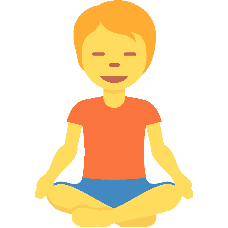 Sticker Person In Lotus Position