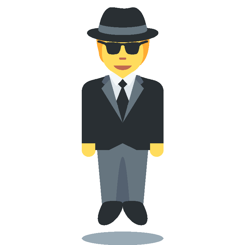 Sticker Person In Suit Levitating