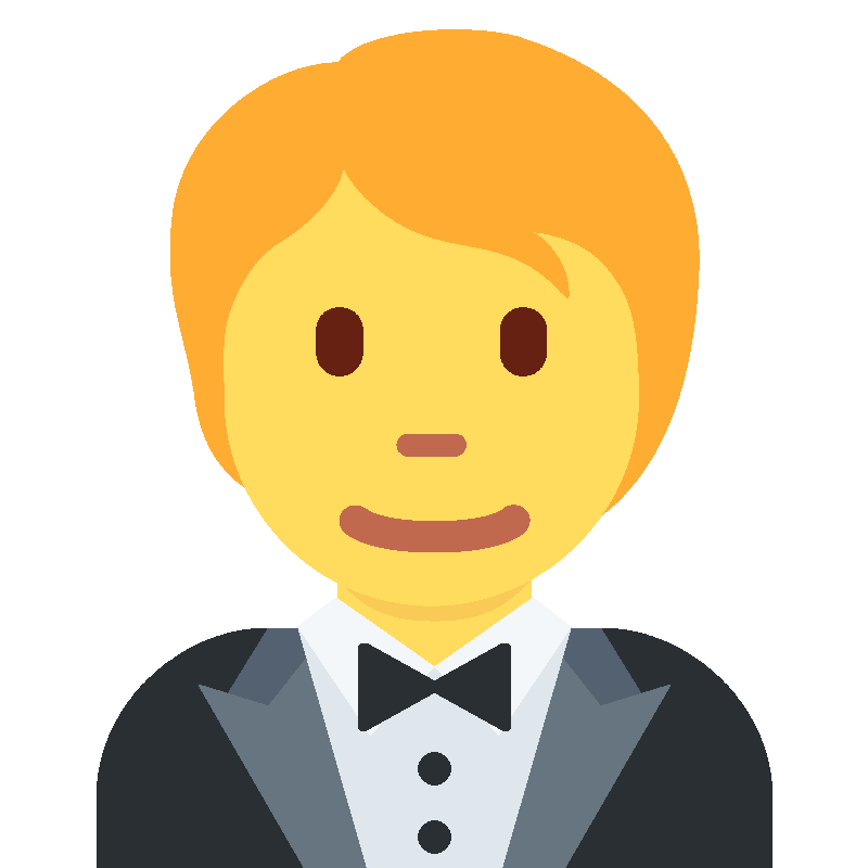 Sticker Person In Tuxedo