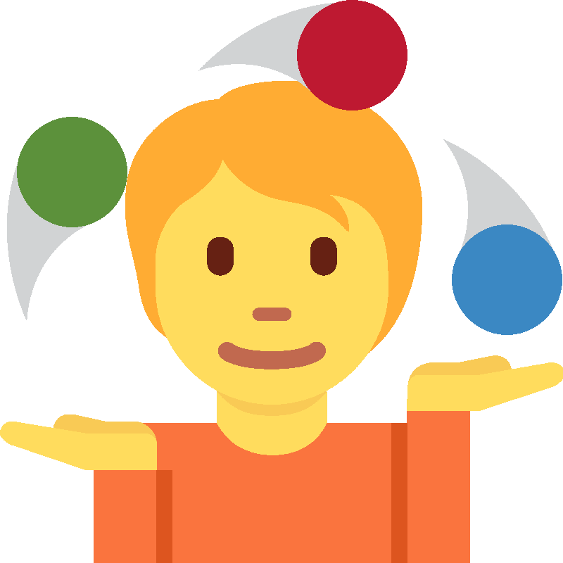 Sticker Person Juggling