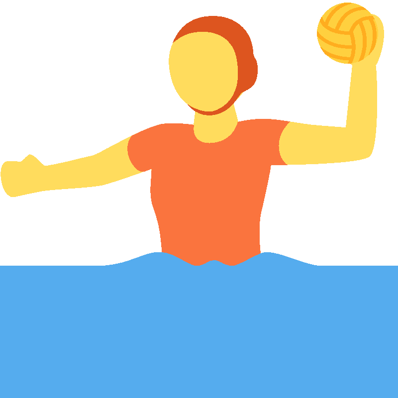 Sticker Person Playing Water Polo