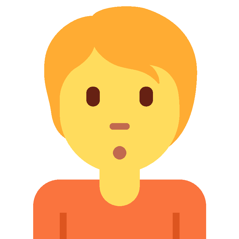 Sticker Person Pouting