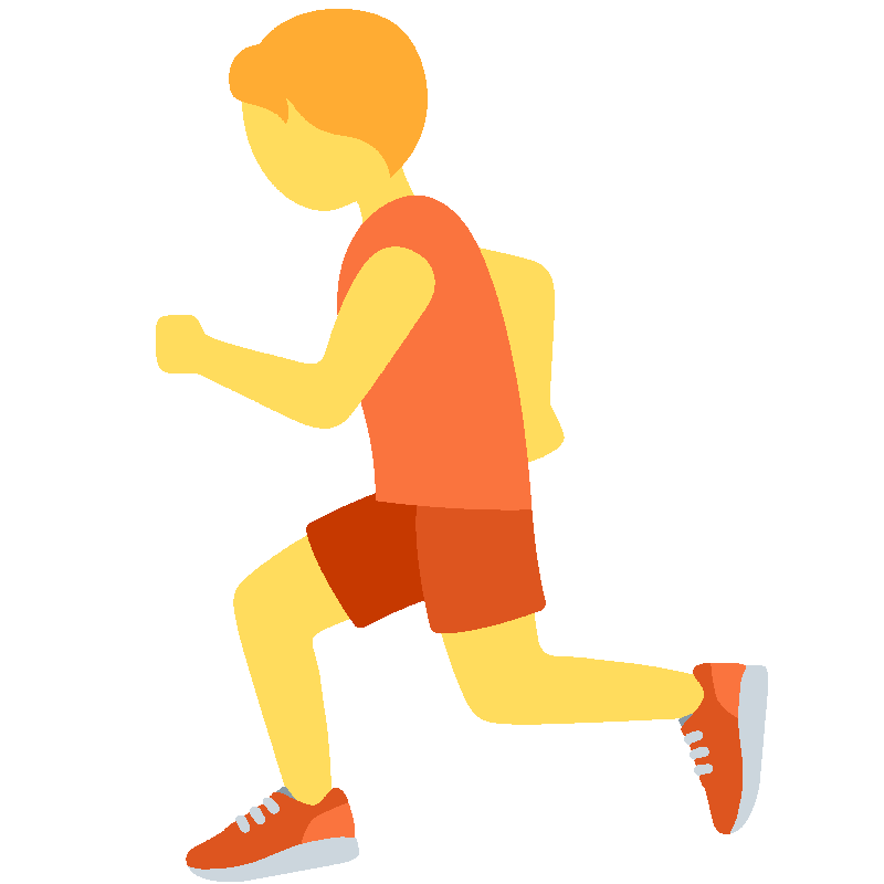 Sticker Person Running