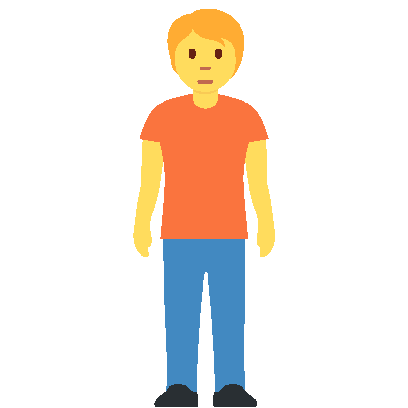 Sticker Person Standing