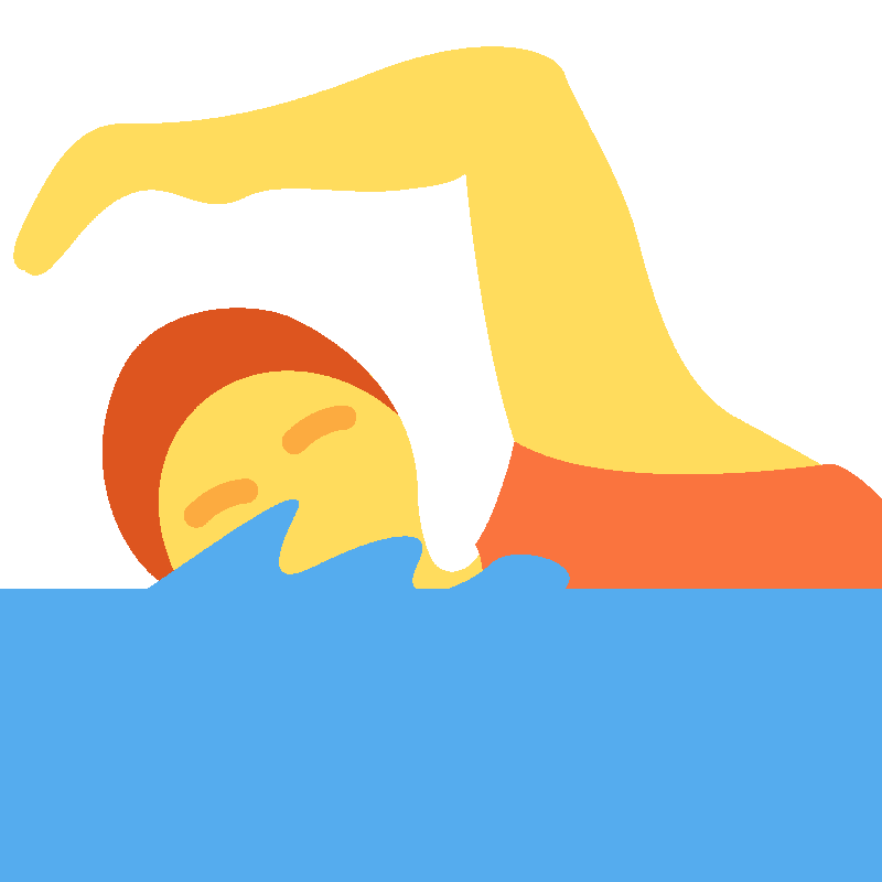 Sticker Person Swimming