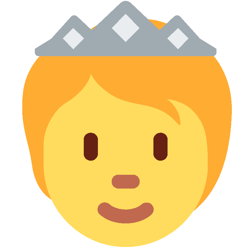 Sticker Person With Crown