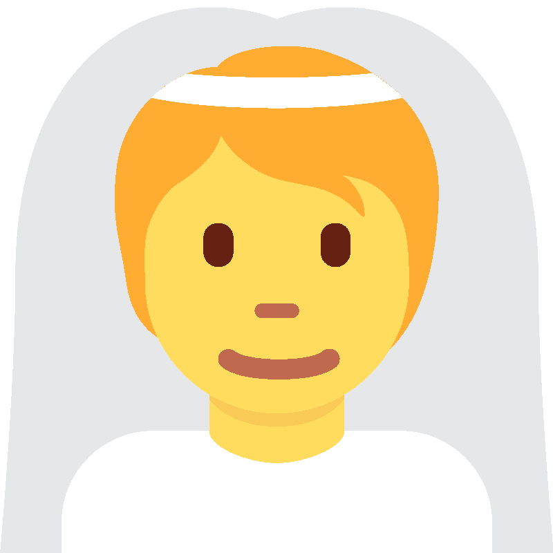 Sticker Person With Veil