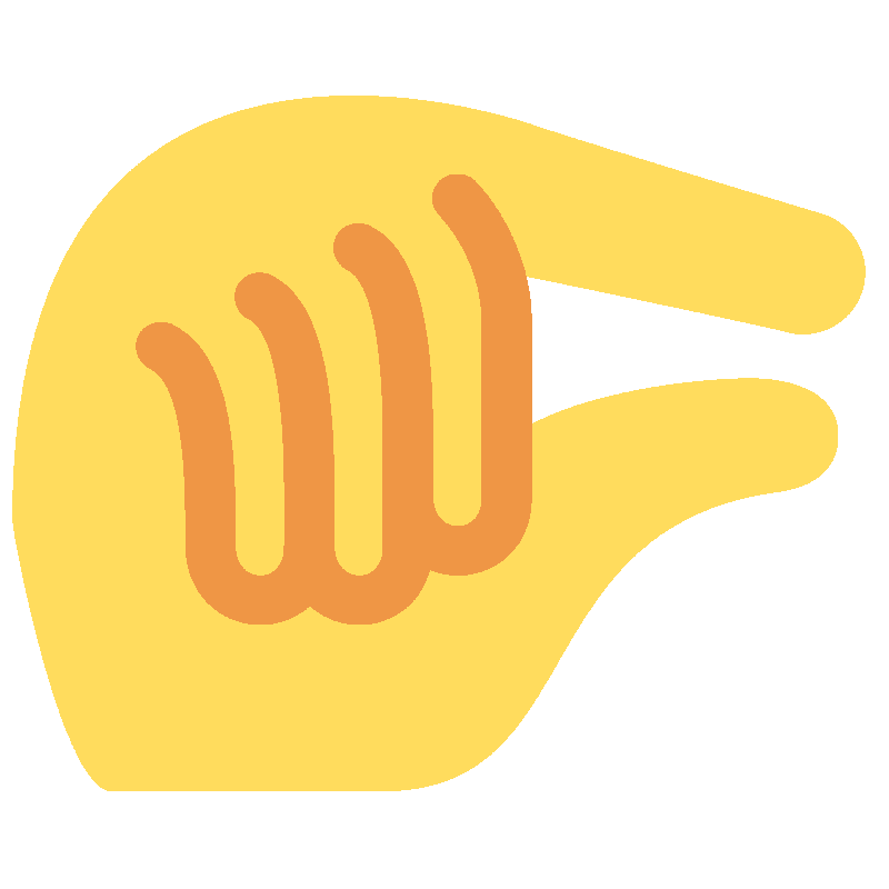 Sticker Pinching Hand