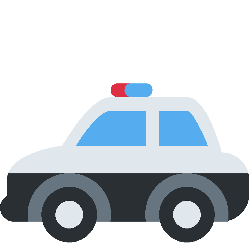 Sticker Police Car