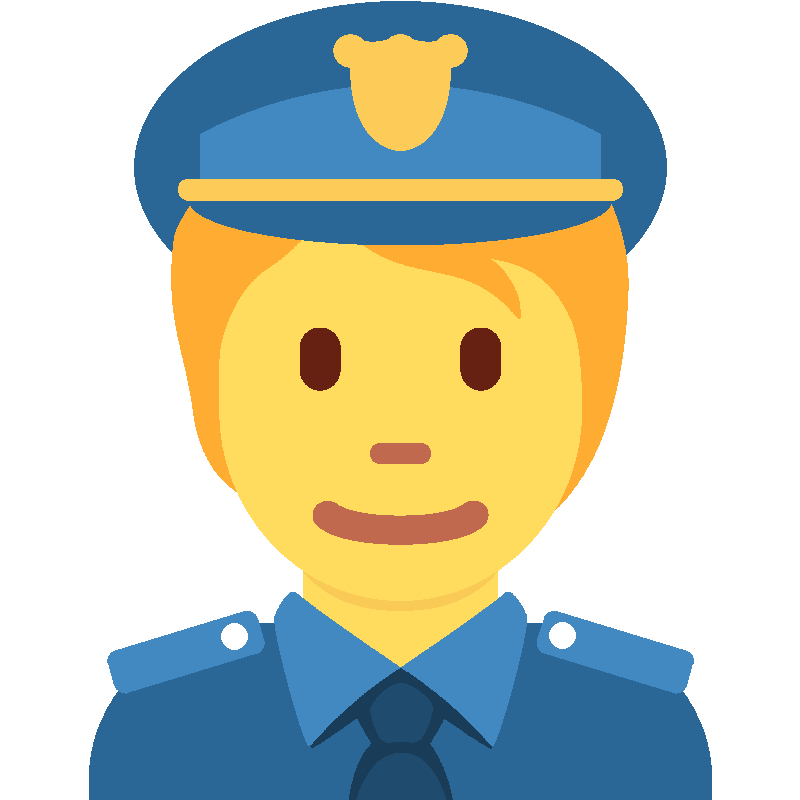 Sticker Police Officer