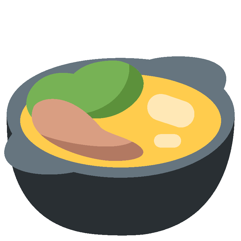 Sticker Pot Of Food