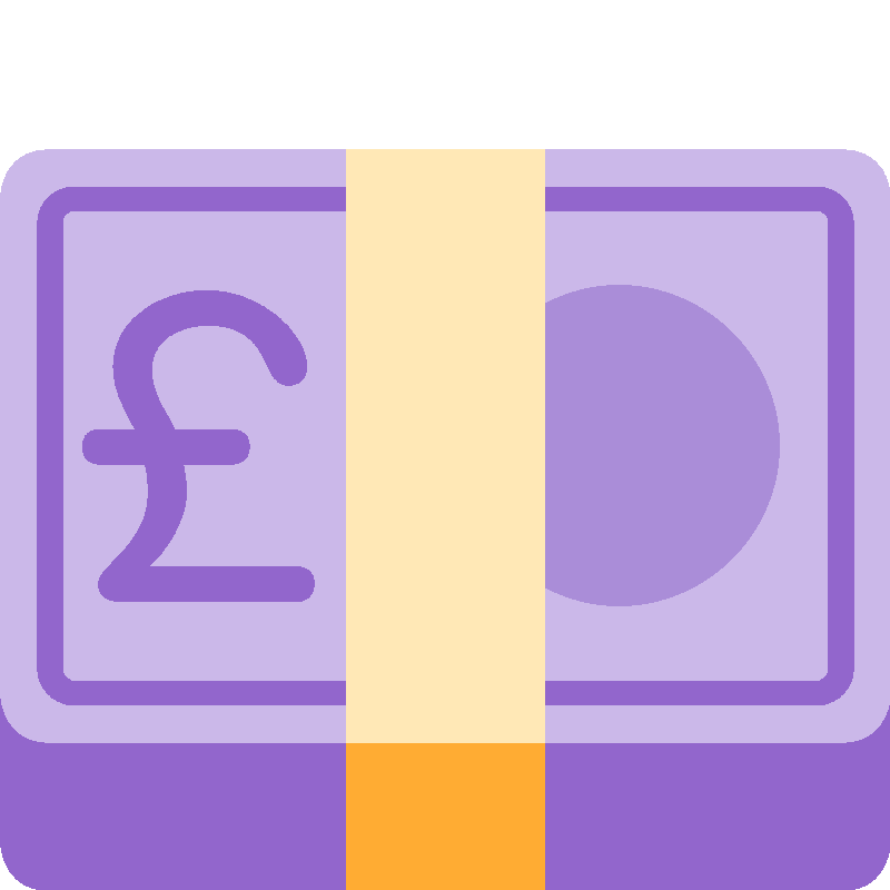 Sticker Pound Banknote