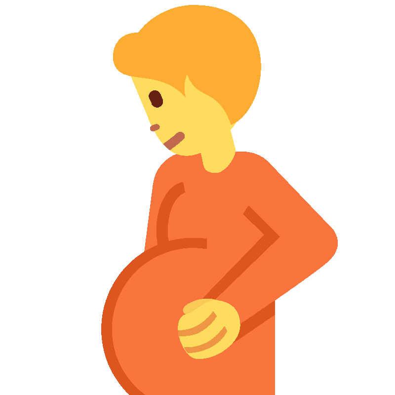 Sticker Pregnant Person