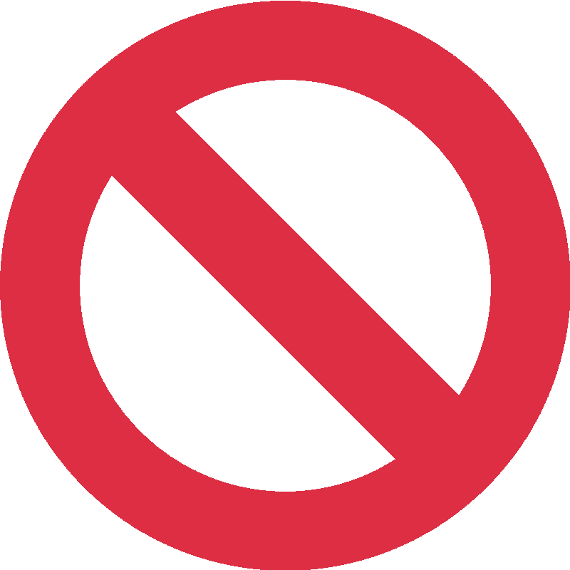 Sticker Prohibited