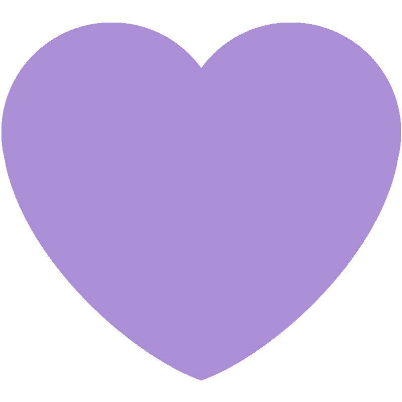 Sticker Purple Heart