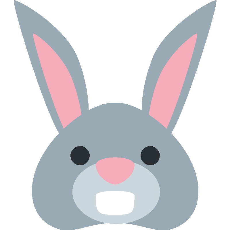 Sticker Rabbit Face