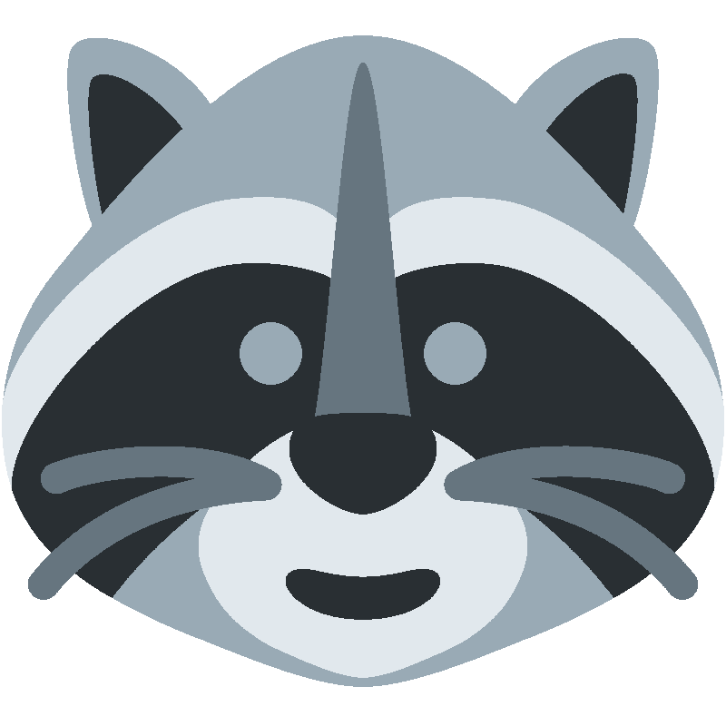 Sticker Raccoon