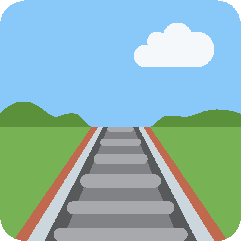Sticker Railway Track