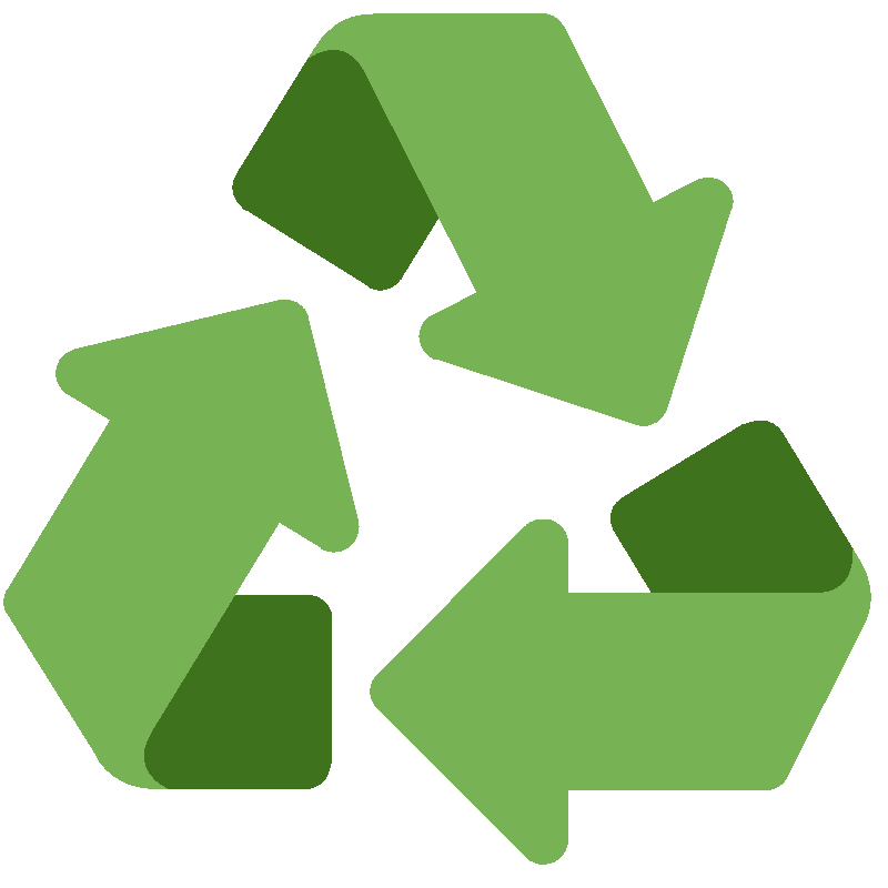 Sticker Recycling Symbol
