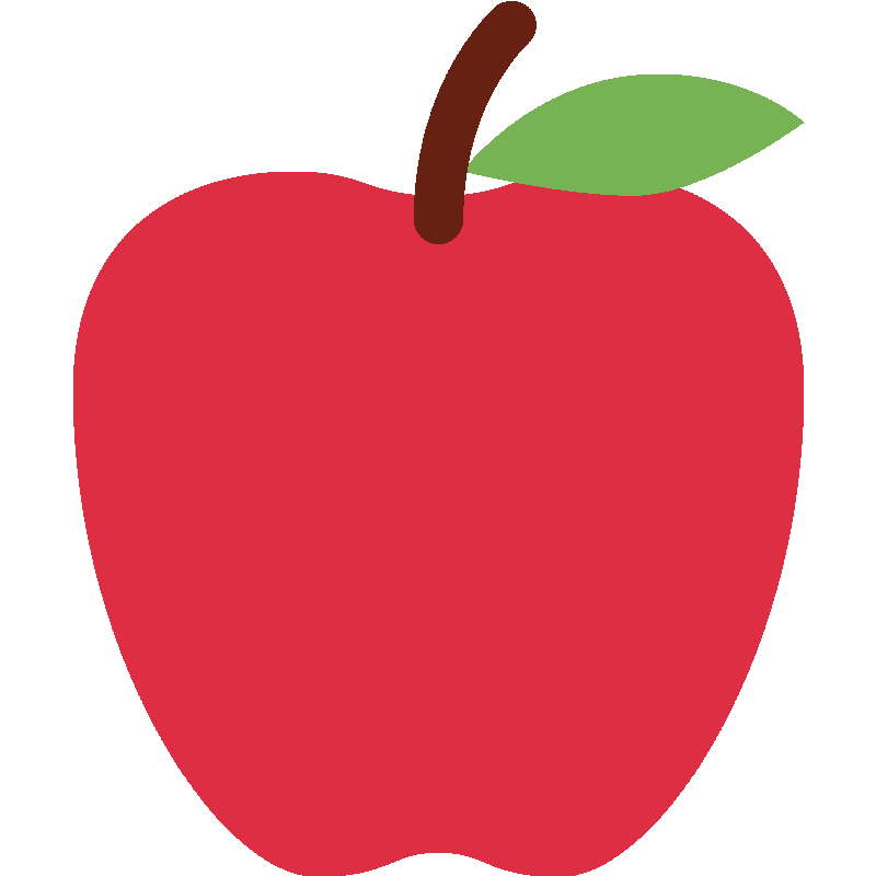 Sticker Red Apple