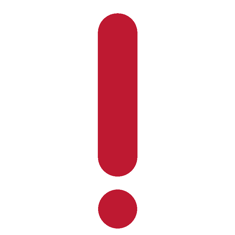 Sticker Red Exclamation Mark