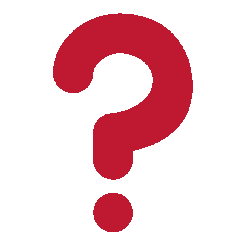Sticker Red Question Mark