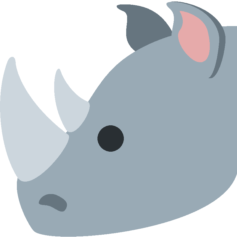 Sticker Rhinoceros