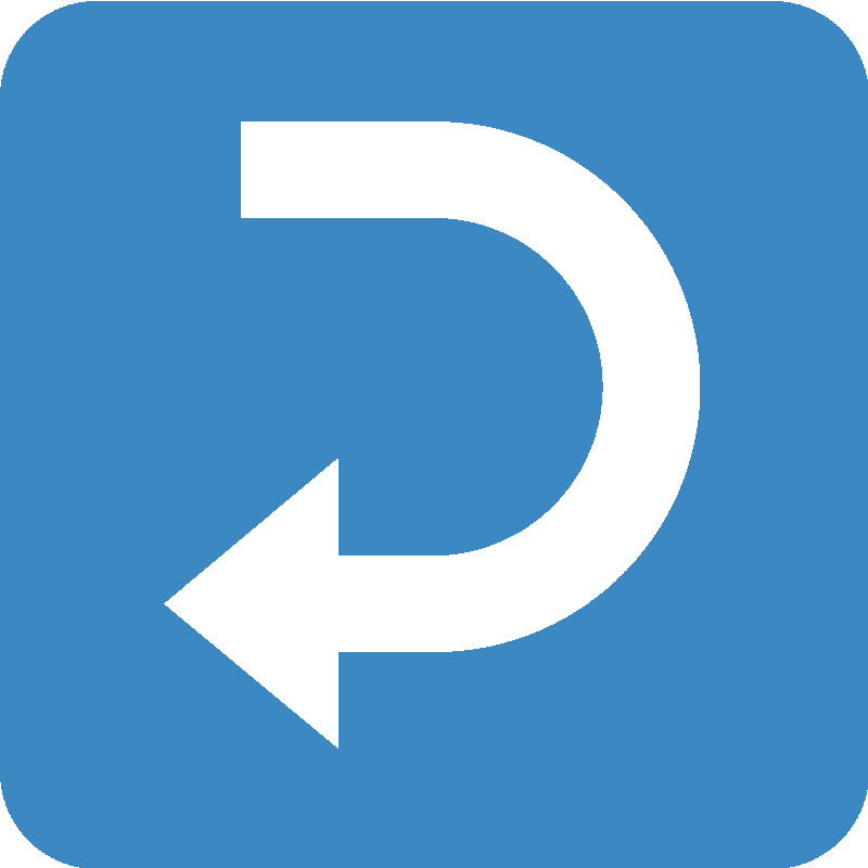 Sticker Right Arrow Curving Left