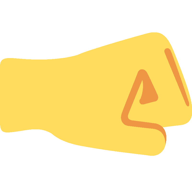Sticker Right-facing Fist