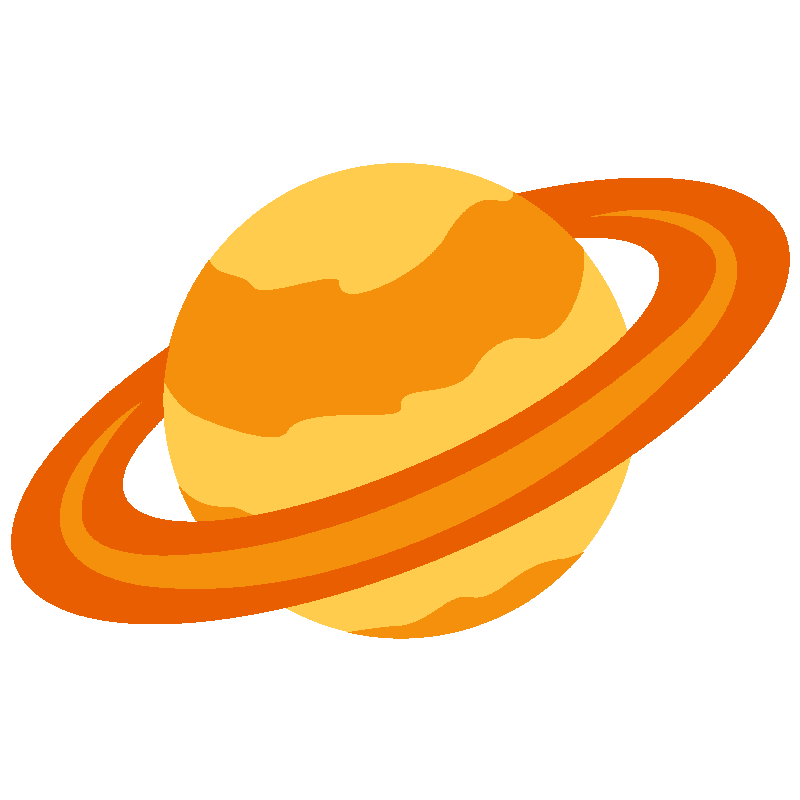 Sticker Ringed Planet
