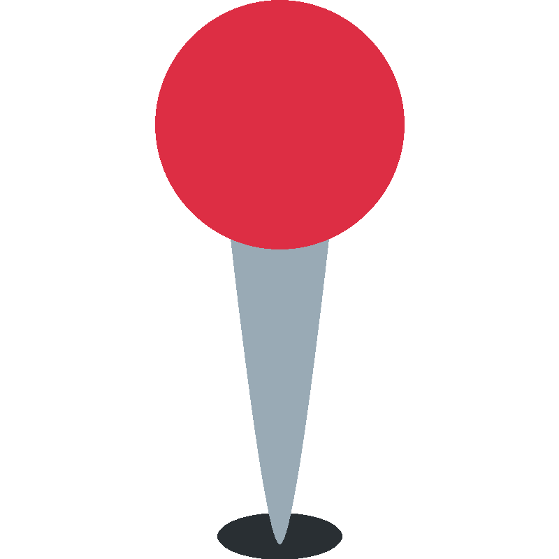 Sticker Round Pushpin