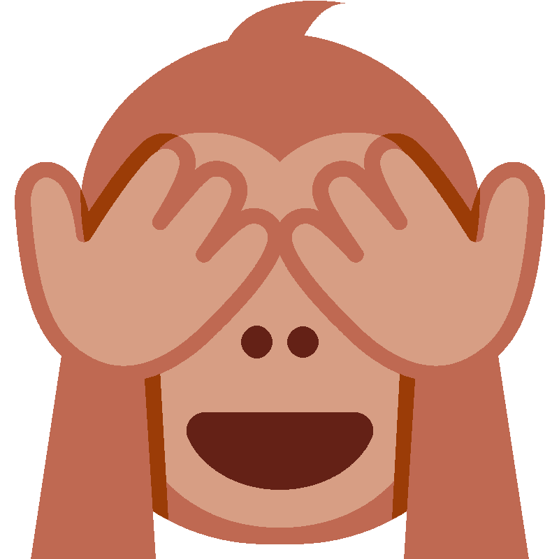 Sticker See-no-evil Monkey