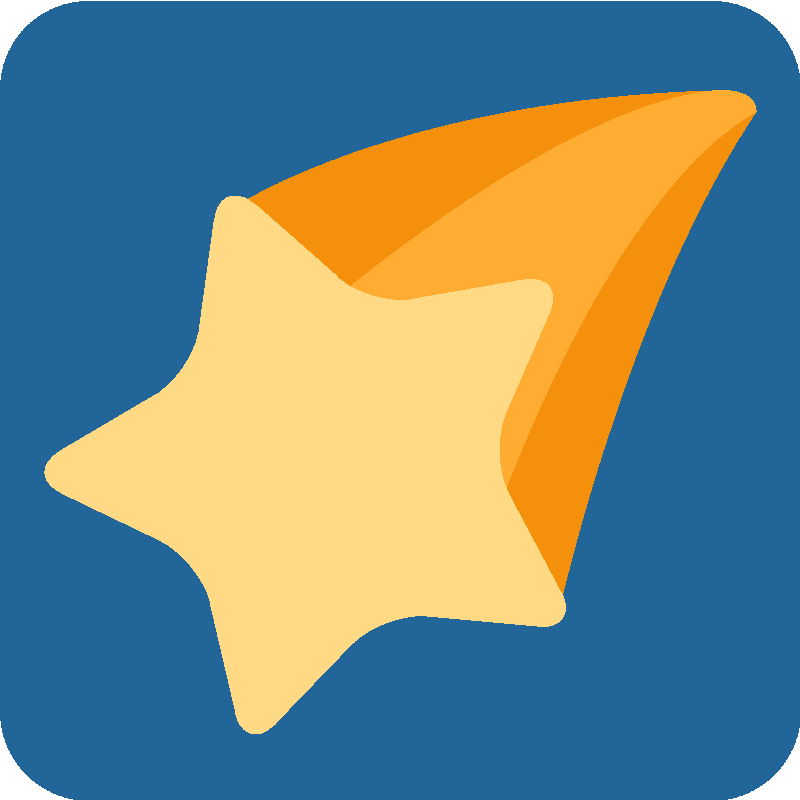 Sticker Shooting Star