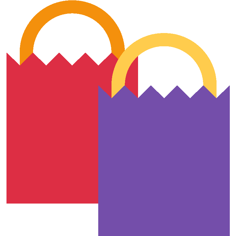 Sticker Shopping Bags