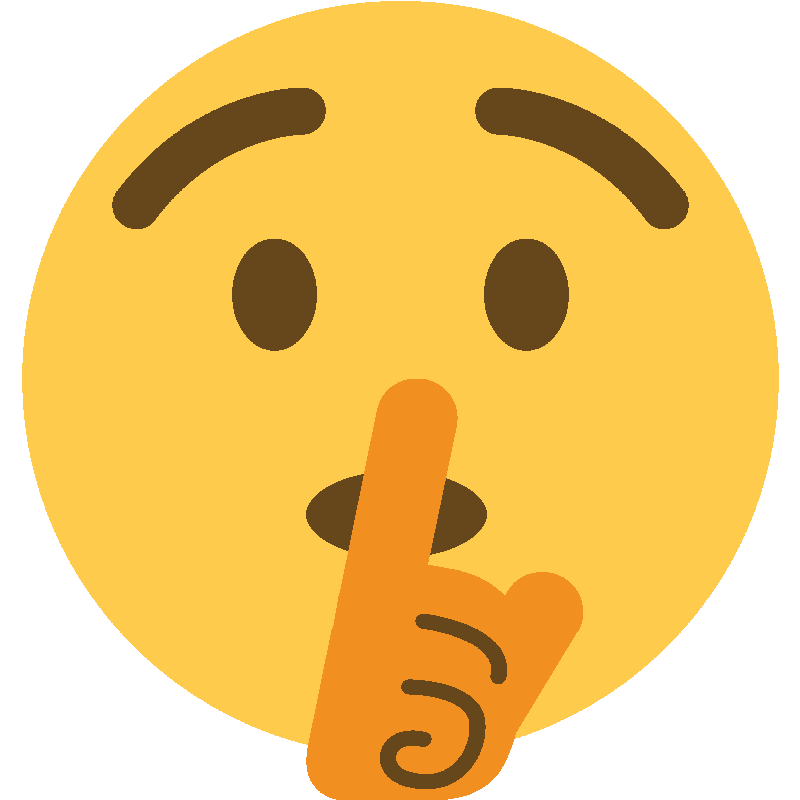 Sticker Shushing Face