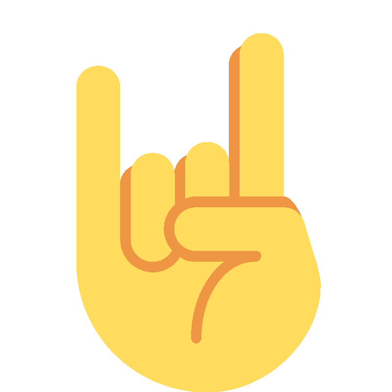 Sticker Sign Of The Horns