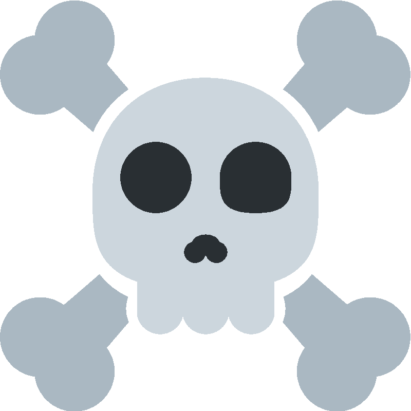 Sticker Skull And Crossbones