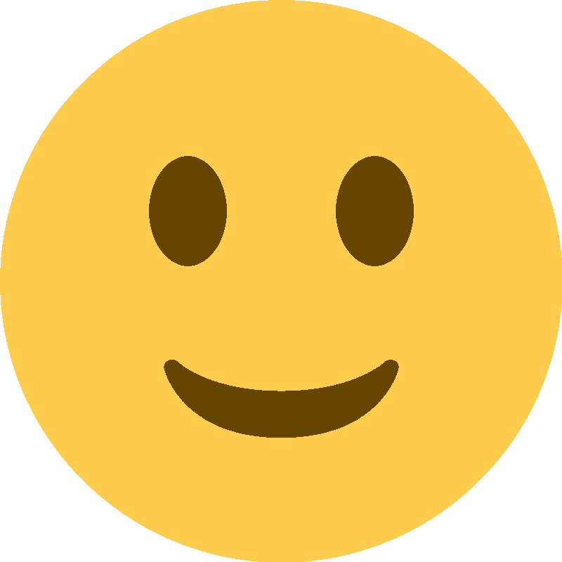 Sticker Slightly Smiling Face