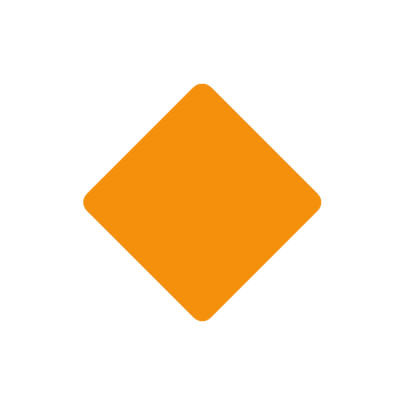 Sticker Small Orange Diamond