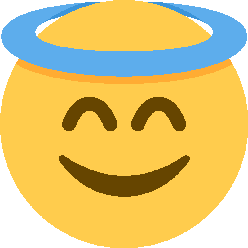 Sticker Smiling Face With Halo