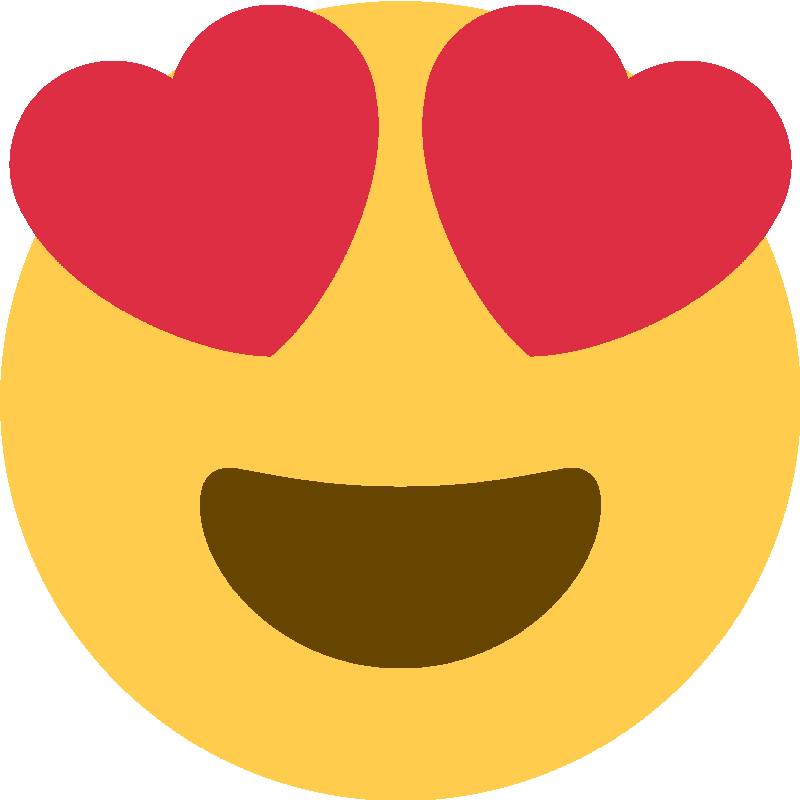 Sticker Smiling Face With Heart-eyes